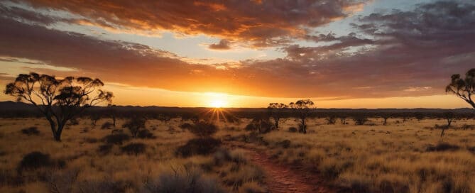Remote Country 15 Sun setting in the Outback | image for the Remote Country Industries page.