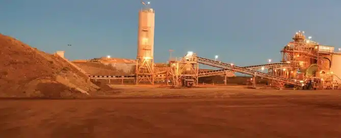 Mining 21 Mining operation at dusk | image for the Industries page.